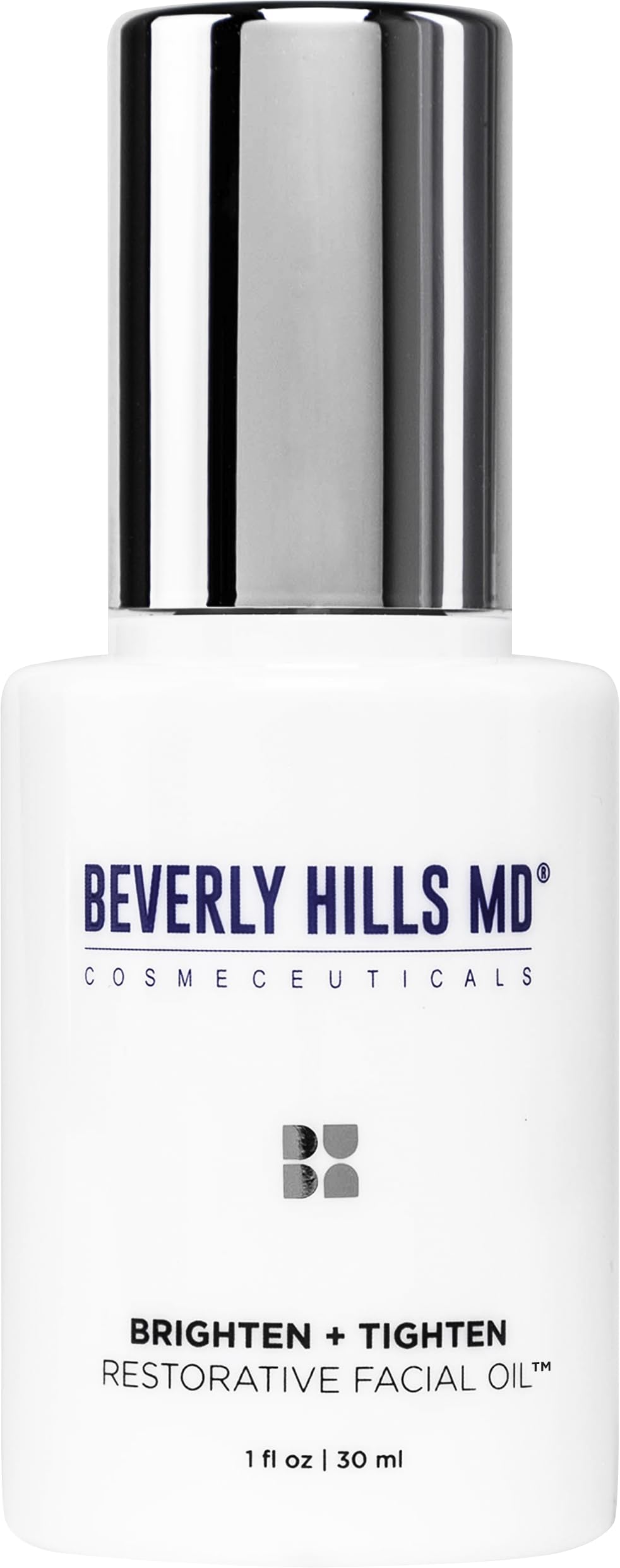 Beverly Hills MD Brighten + Tighten Restorative Facial Oil – Tighten, Brighten, Even Skin with Vitamin C