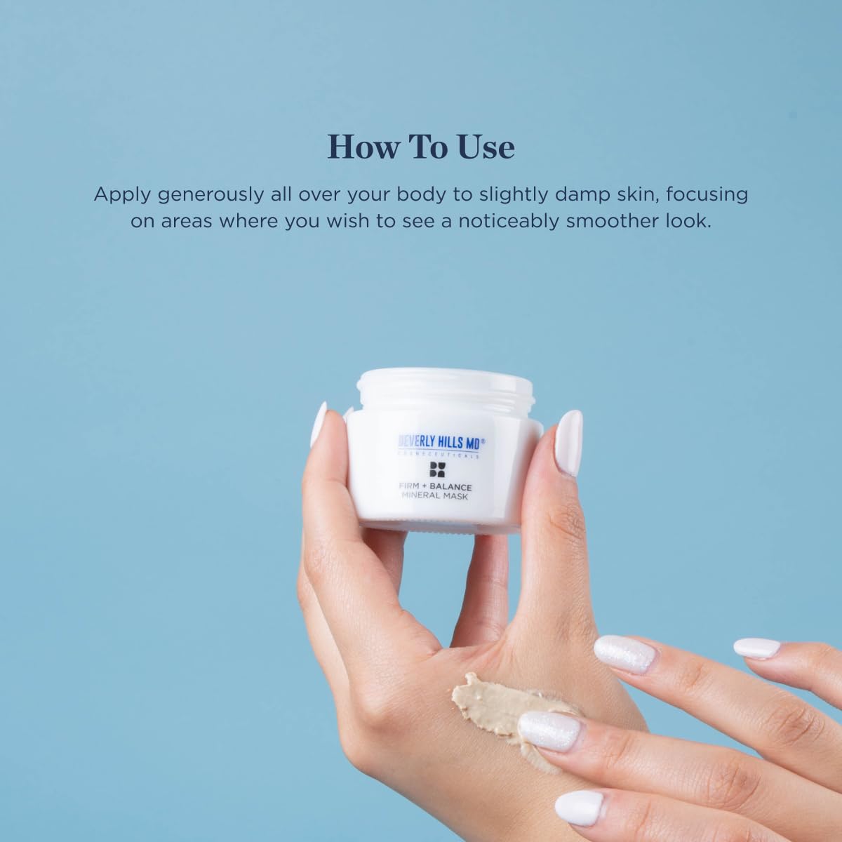 Beverly Hills MD Firm + Balance Mineral Mask – Exfoliating Clay for Lift, Firm, and Glow