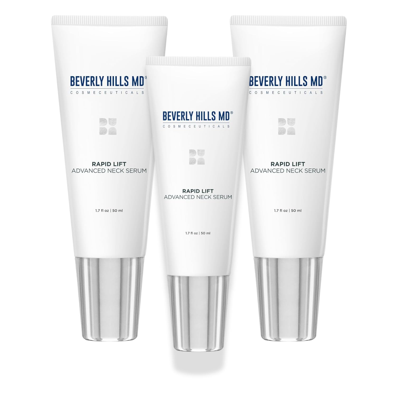Beverly Hills MD Rapid-Lift Advanced Neck Serum – Lift & Smooth Neck, Chest & Jawline (3-Pack)