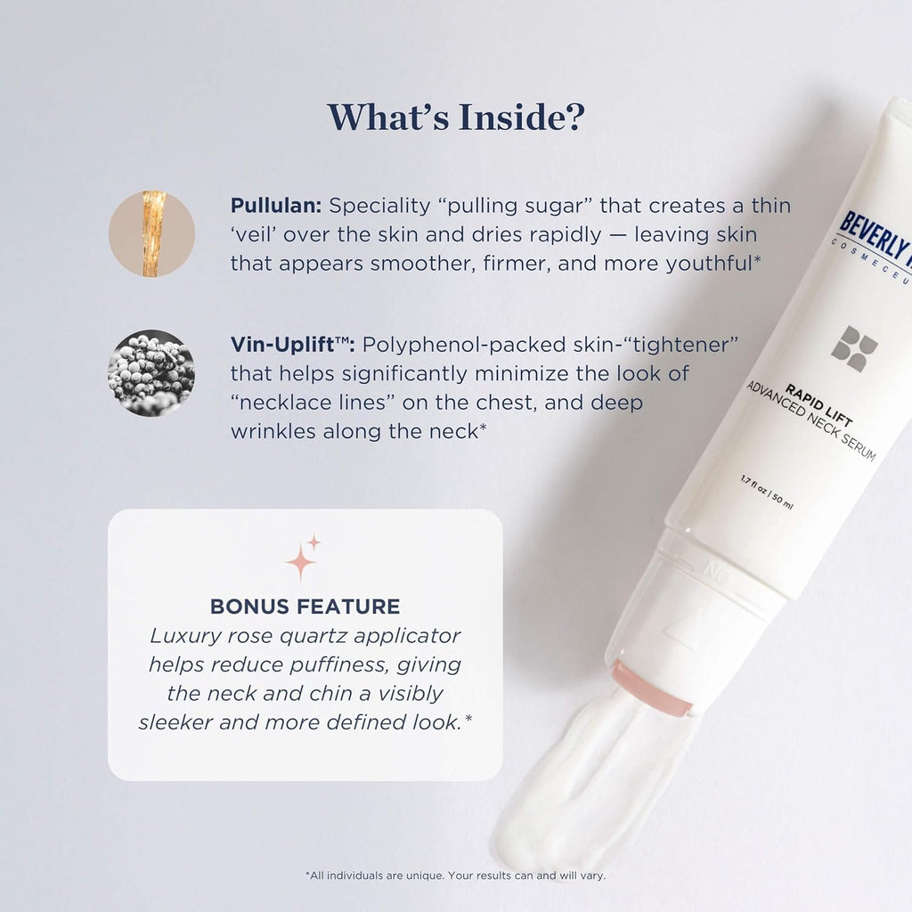 Beverly Hills MD Rapid-Lift Advanced Neck Serum — Lift, Smooth & Tone Neck Skin