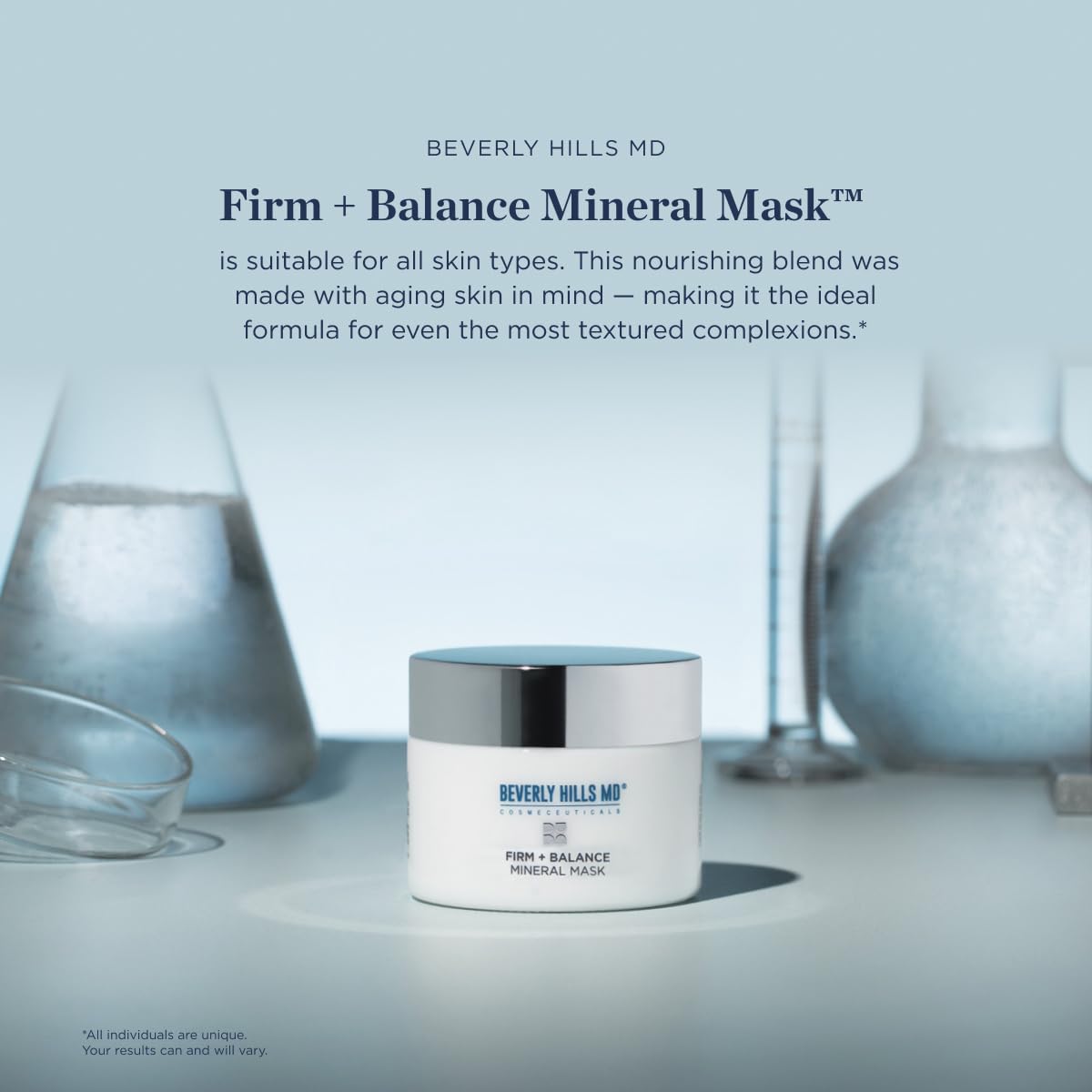 Beverly Hills MD Firm + Balance Mineral Mask – Exfoliating Clay for Lift, Firm, and Glow