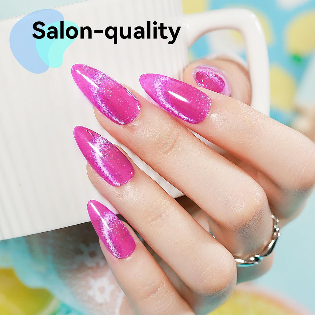 Bevimee Glitter Cat Eye Gel Nail Polish Kit — 10 Magnetic Colors