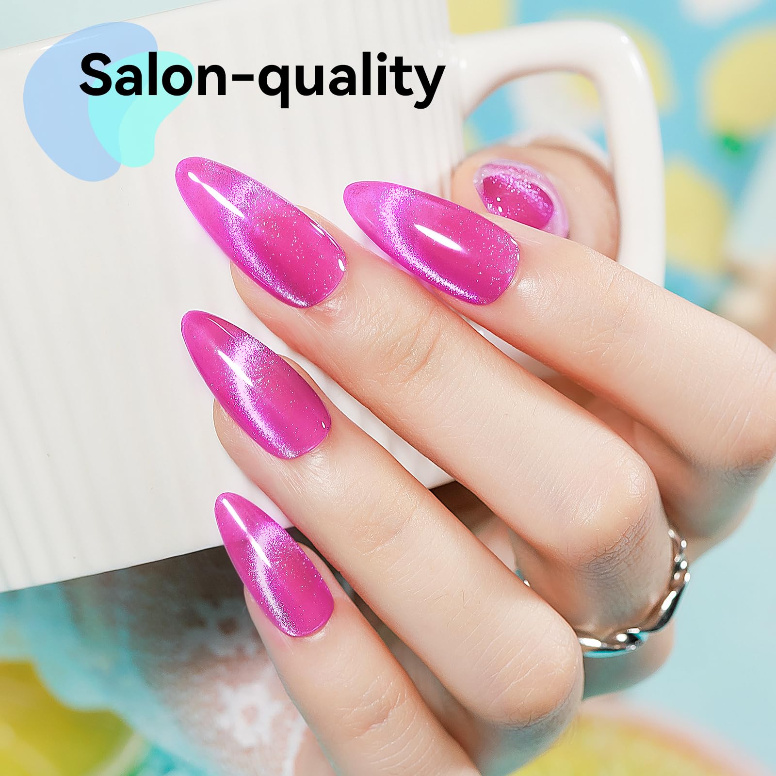 Bevimee Glitter Cat Eye Gel Nail Polish Kit — 10 Magnetic Colors