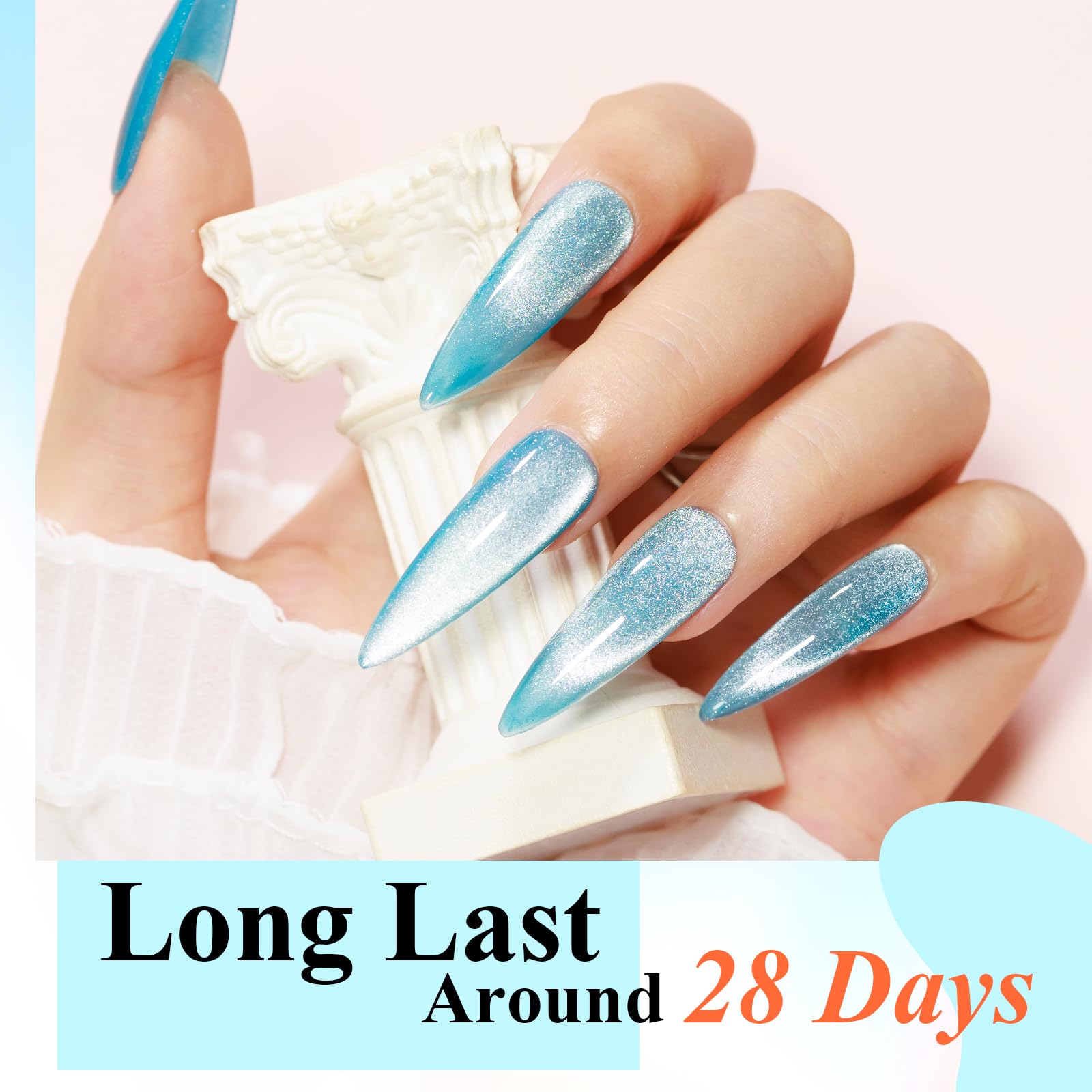 Bevimee Neon Cat Eye Gel Polish Set – 10 Magnetic 9D Colors