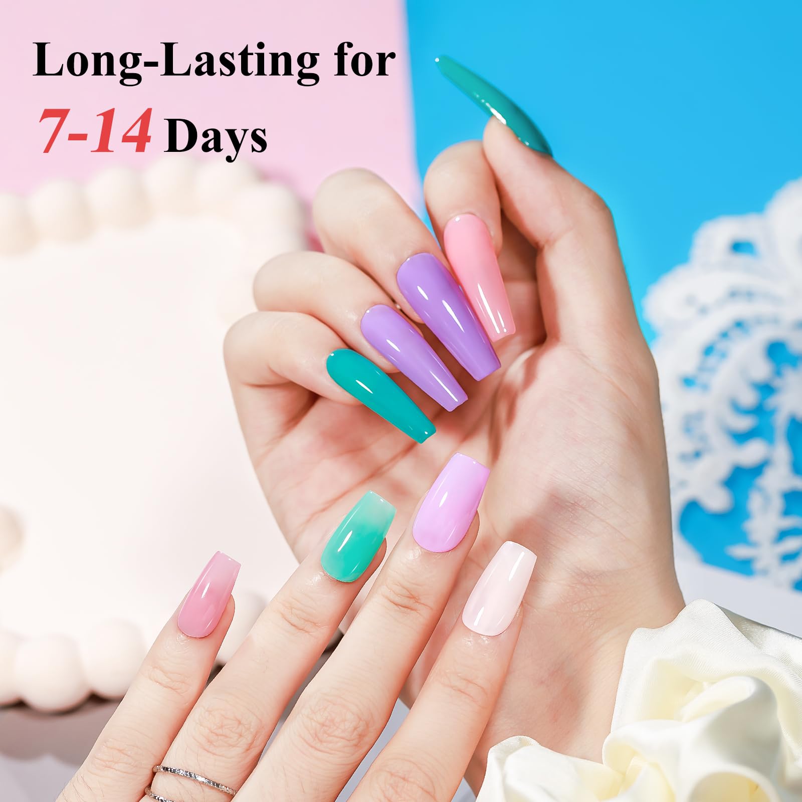 Bevimee Nail Polish Set Quick Dry – 24Pcs Color Collection for Home Manicures