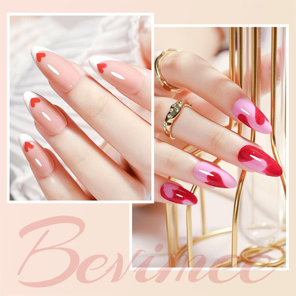 Bevimee Nude Nail Polish Set — Quick-Dry, 6 Sheer Shades (8 ml each)