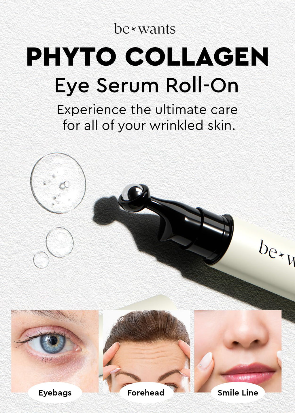 bewants Instant Eye Bag Remover – Phyto Collagen Roll-On Serum Stick (2 Pack)