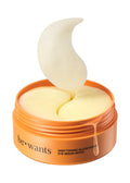 BE+WANTS Deep Toning Glutathione Eye Serum Patch – Retinol & Caffeine Undereye Patches (60)