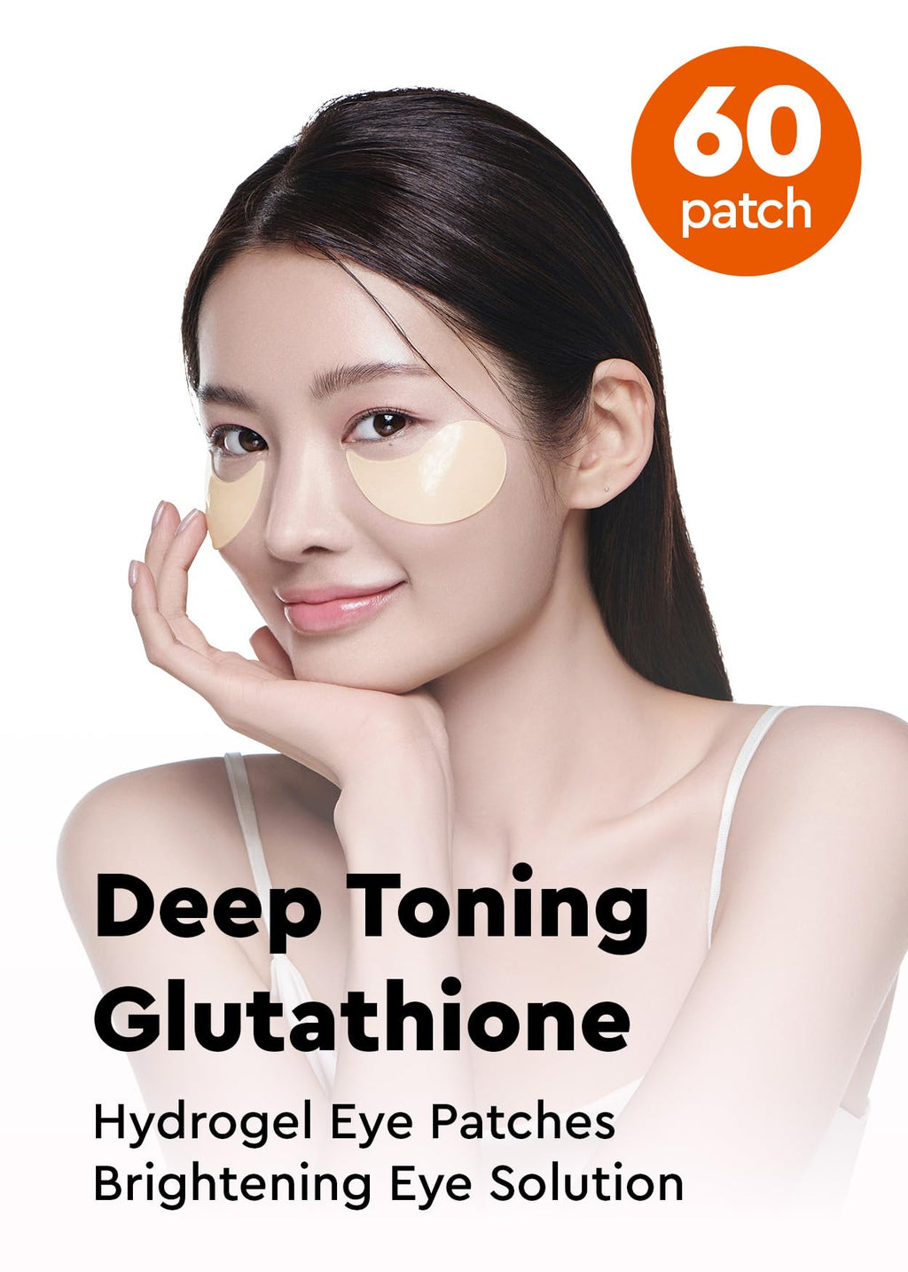 BE+WANTS Deep Toning Glutathione Eye Serum Patch – Retinol & Caffeine Undereye Patches (60)