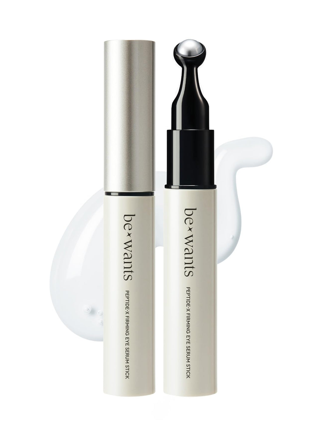 BE+WANTS Peptide-X Firming Eye Serum Stick – Rice-Derived PDRN, Niacinamide, Cooling Under-Eye Care (2 Pack)
