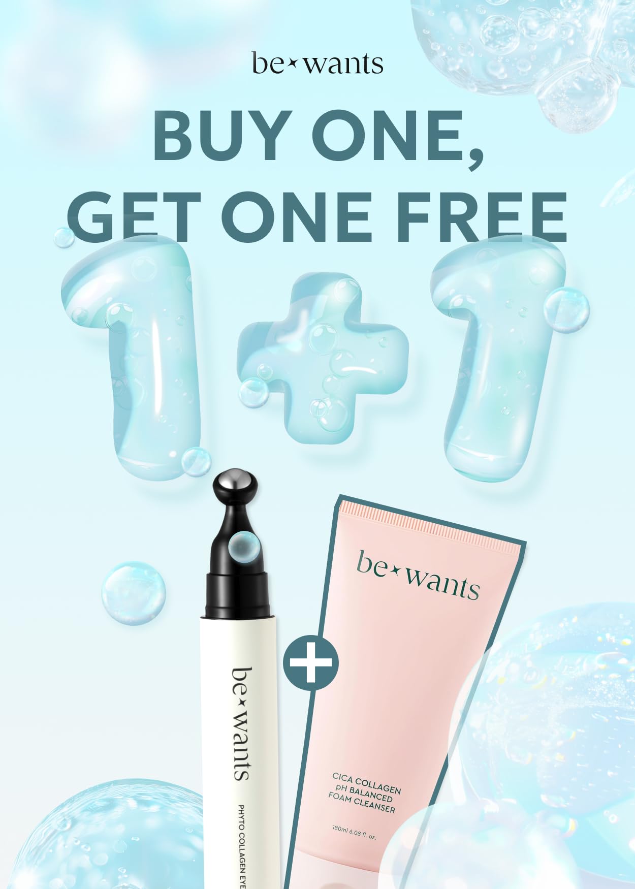 bewants Instant Eye Bag Remover – Phyto Collagen Roll-On Serum Stick (2 Pack)