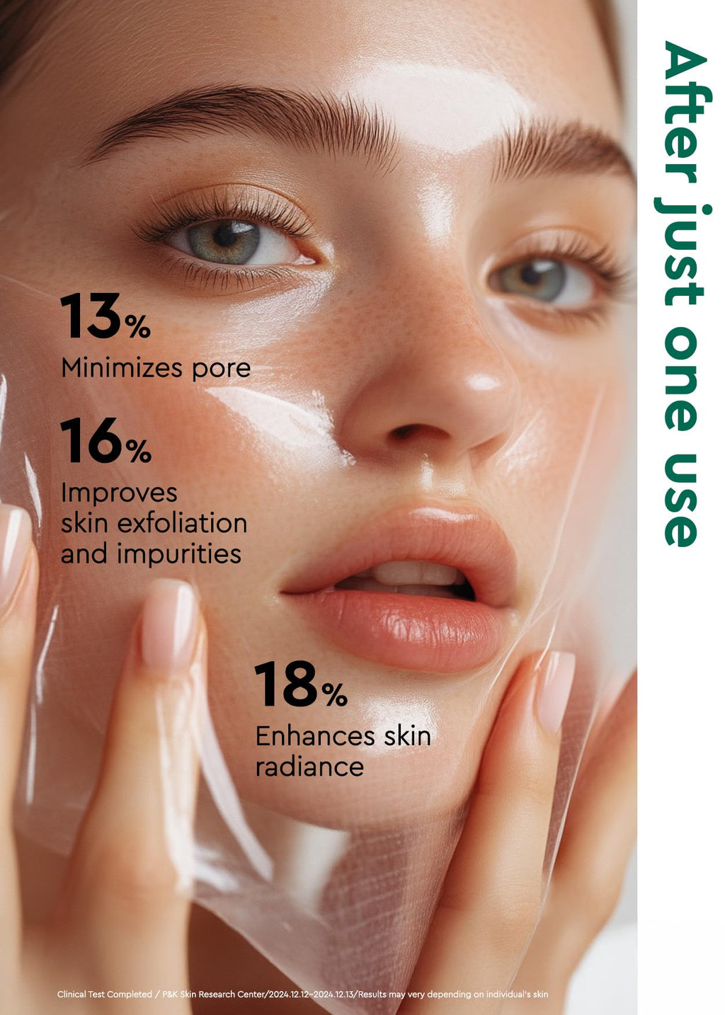 BE+WANTS Seaweed PDRN Peel-Off Jelly Mask – Exfoliating AHA/BHA Niacinamide, Pore-Minimizing, 3.38 fl oz