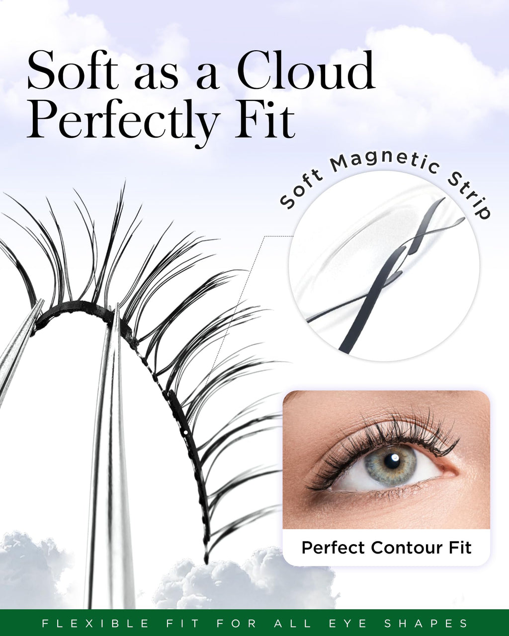 BEYELIAN Magnetic Eyelashes with Applicator Kit – Lightweight, Glue-Free Natural Look