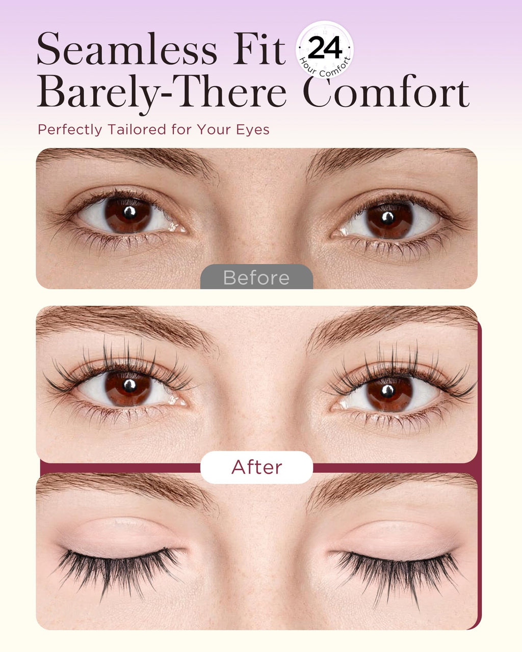 BEYELIAN Magnetic Eyelashes with Applicator Kit – No Glue, Lightweight Comfort