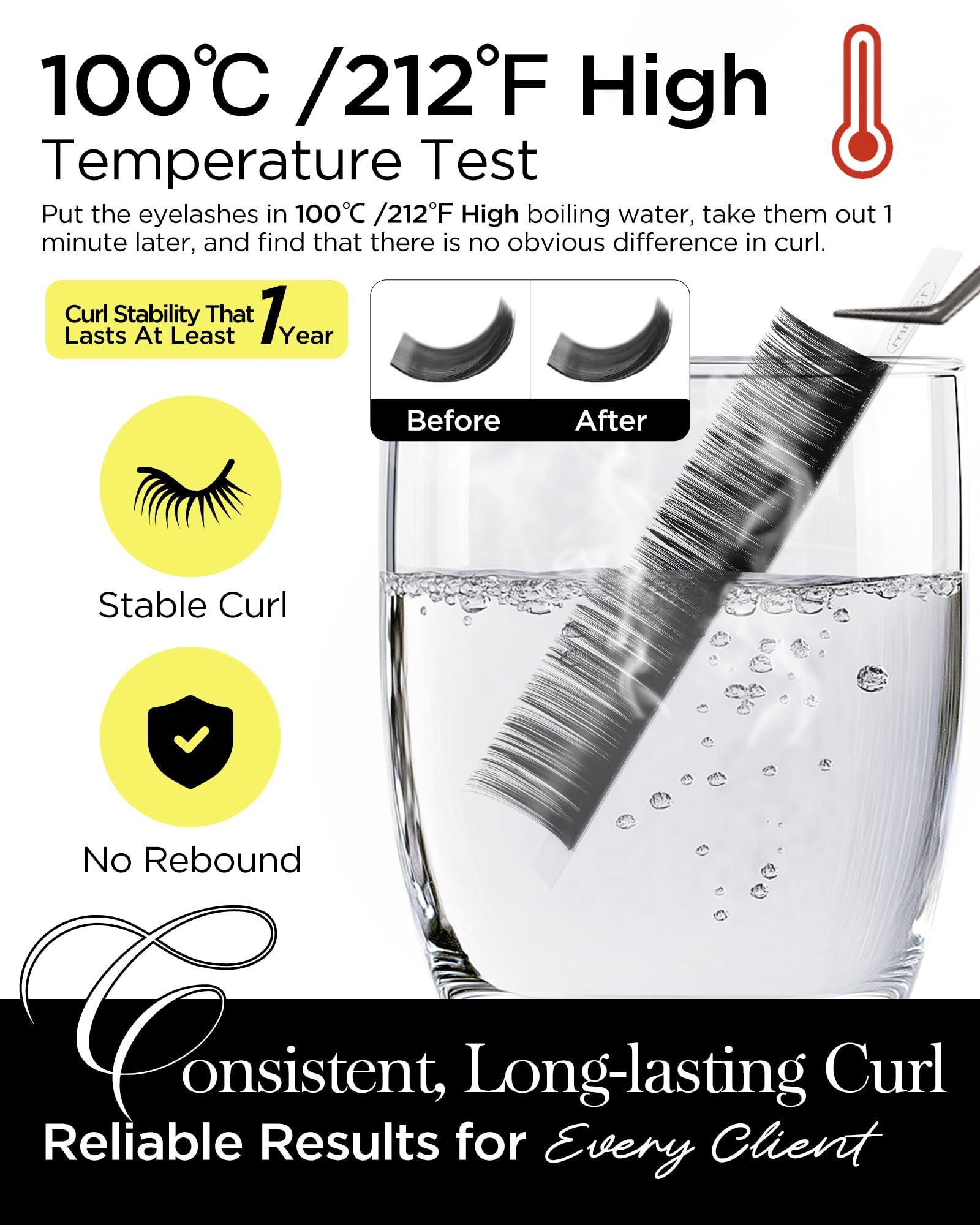BEYELIAN Eyelash Extensions – Natural Matte Black, 0.03-0.20 C/D/D+/L/M/LU Curl, 7-15mm, High Temperature Resistant