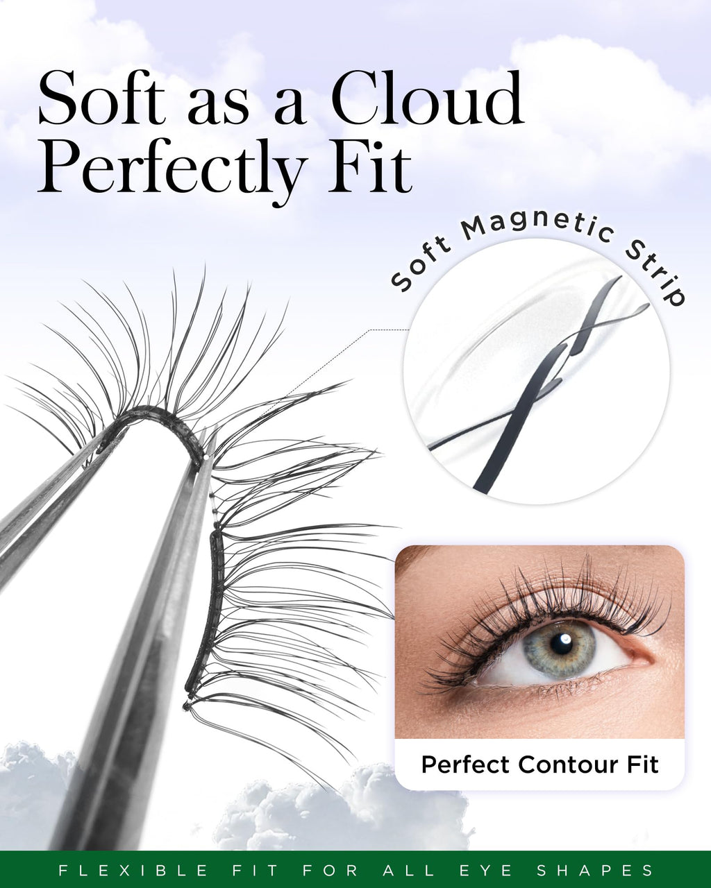 BEYELIAN Magnetic Eyelashes with Applicator Kit – No Glue, Reusable 3D Lashes (Lightweight & Comfortable)