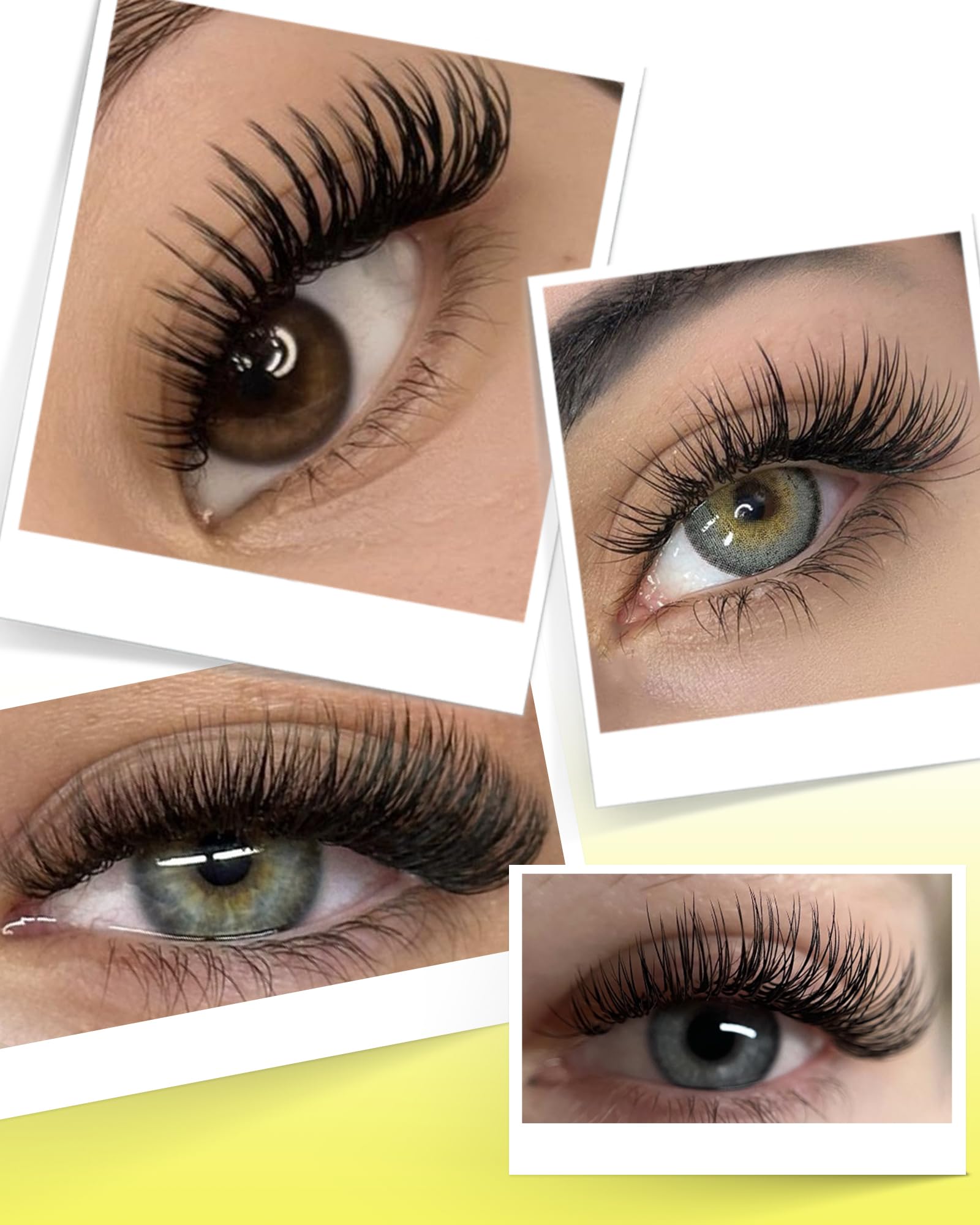 BEYELIAN Eyelash Extensions – Natural Matte Black, 0.03-0.20 C/D/D+/L/M/LU Curl, 7-15mm, High Temperature Resistant