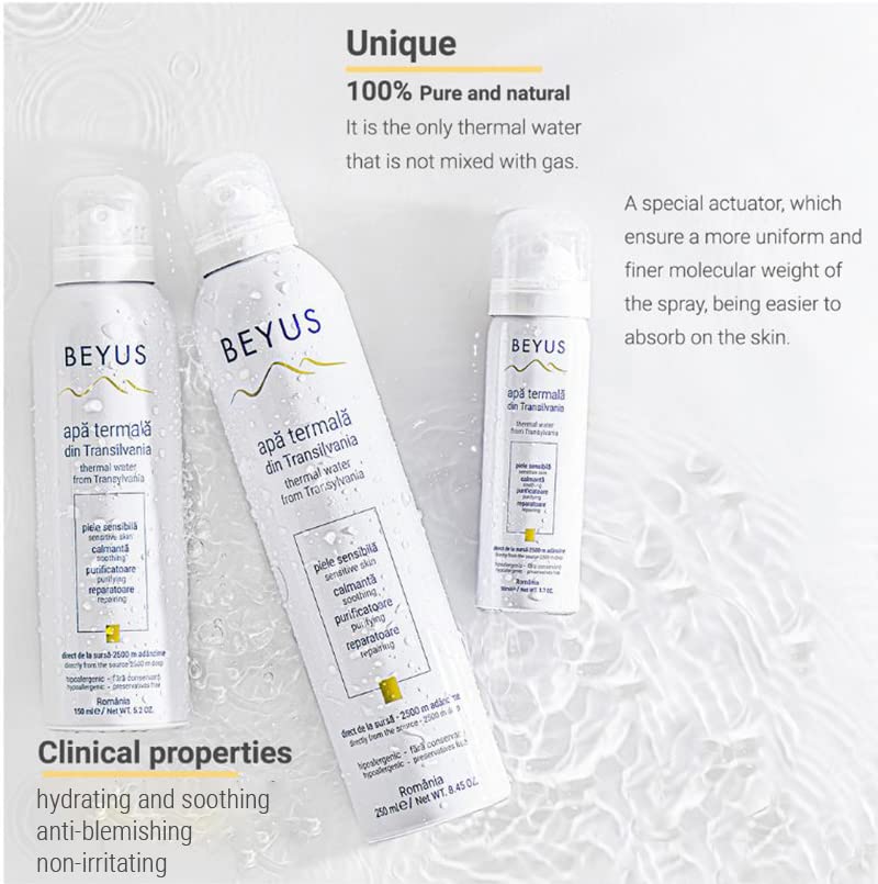 BEYUS Transylvania Thermal Water - 360° No-Contact Hydrating Mist from Romania