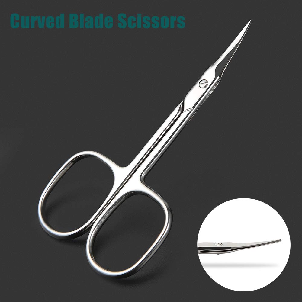 BEZOX Small Scissors 2 PCS Set – Precision Grooming with Straight & Curved Blades