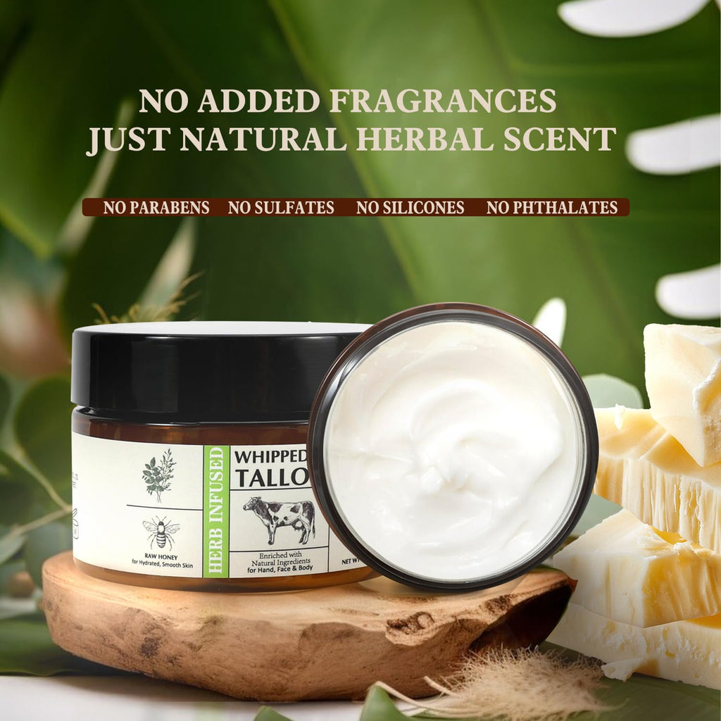 Bff Beauty Garden Grass-Fed Beef Tallow Butter with Raw Honey – Natural Skin Care & Gift Idea