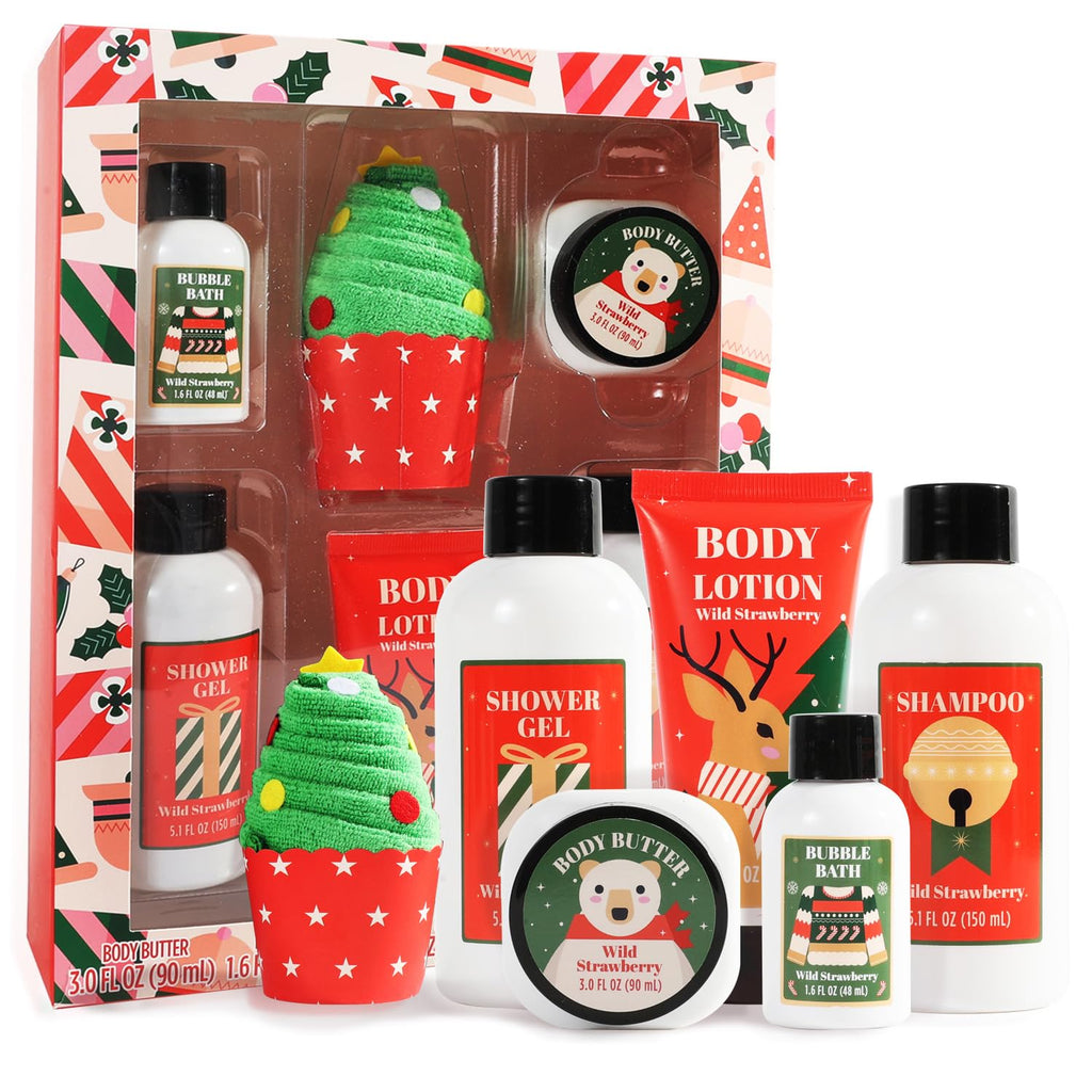 BFFLOVE Christmas Bath Gift Set for Women – Holiday Spa Essentials