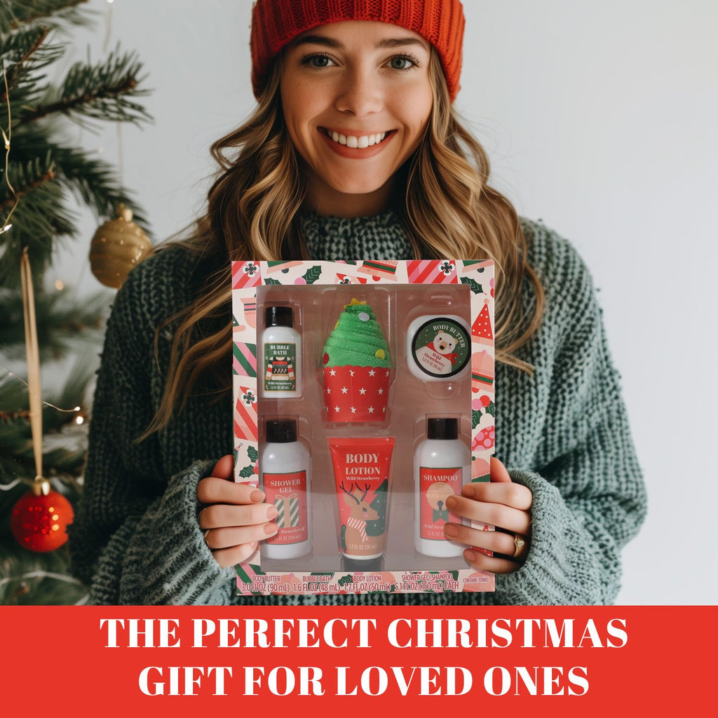 BFFLOVE Christmas Bath Gift Set for Women – Holiday Spa Essentials