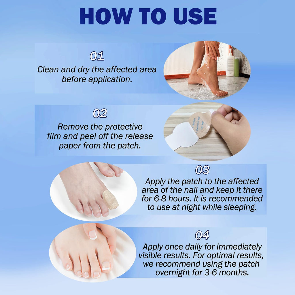 BFGCKJ Fungal Nail Patches for Toenails – 21-Count, Overnight Renewal