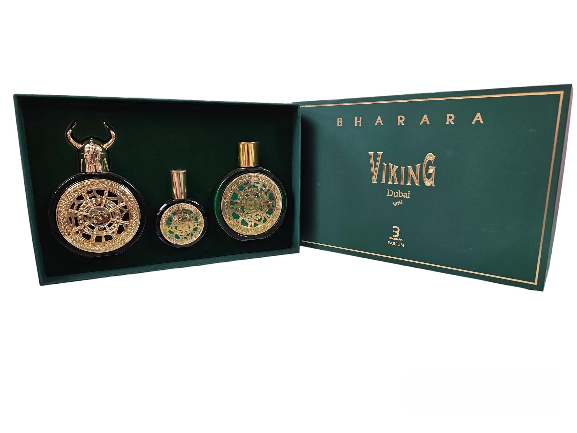 Bharara Viking Dubai Gift Set – Parfum 100ml, Mini 30ml, and Body Lotion 180ml