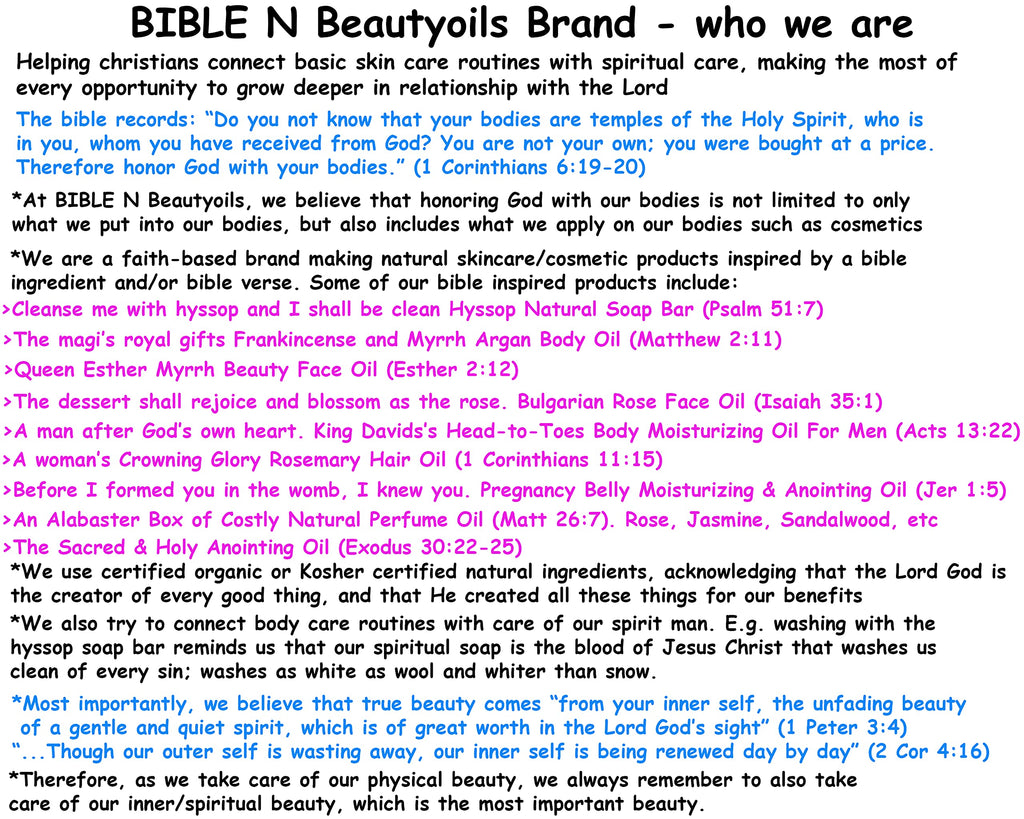 BIBLE N Beautyoils Cleanse Me With Hyssop: Organic Hyssop Hair & Body Wash with Myrrh & Frankincense