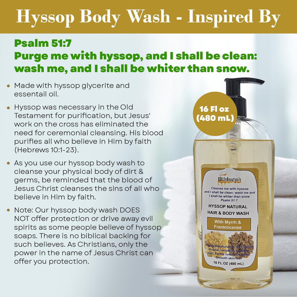 BIBLE N Beautyoils Hyssop Hair & Body Wash – Natural Cleanse