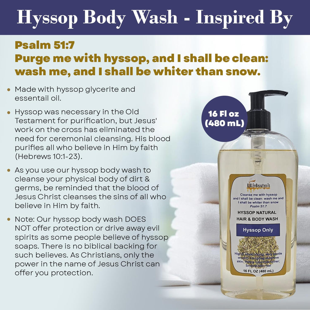 BIBLE N Beautyoils Cleanse Me With Hyssop – Organic Hyssop Hair & Body Wash