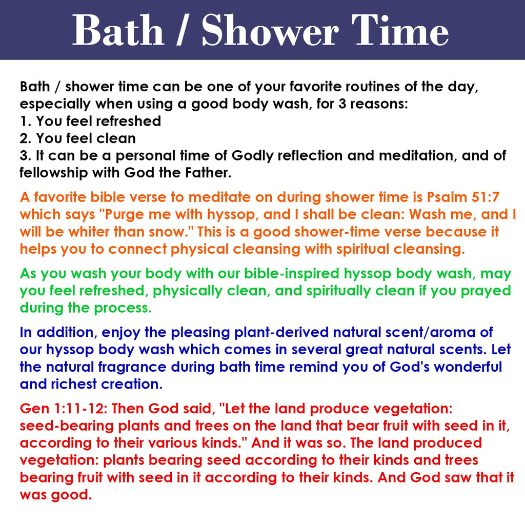 BIBLE N Beautyoils Cleanse Me With Hyssop – Organic Hyssop Hair & Body Wash