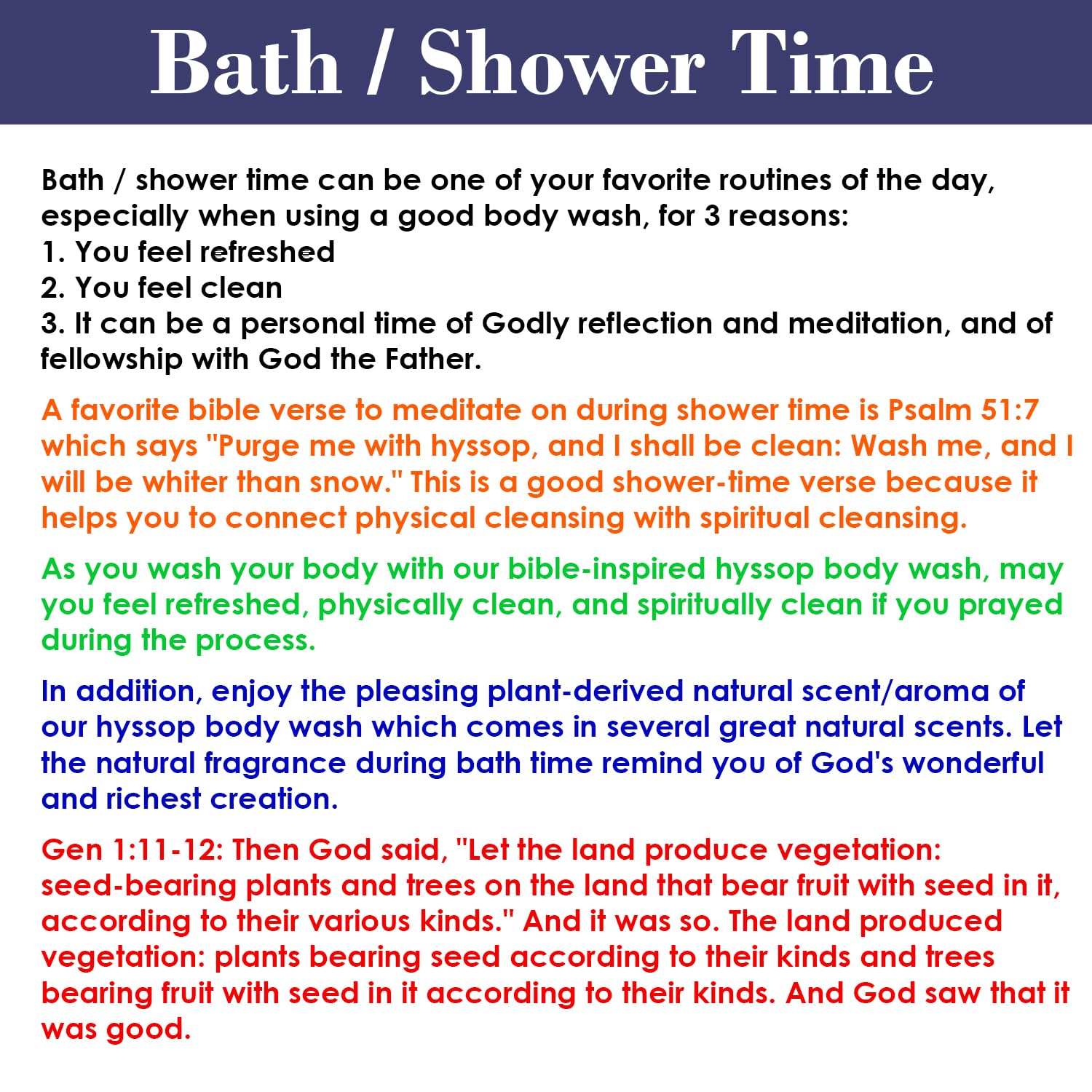 BIBLE N Beautyoils Cleanse Me With Hyssop – Organic Hyssop Hair & Body Wash