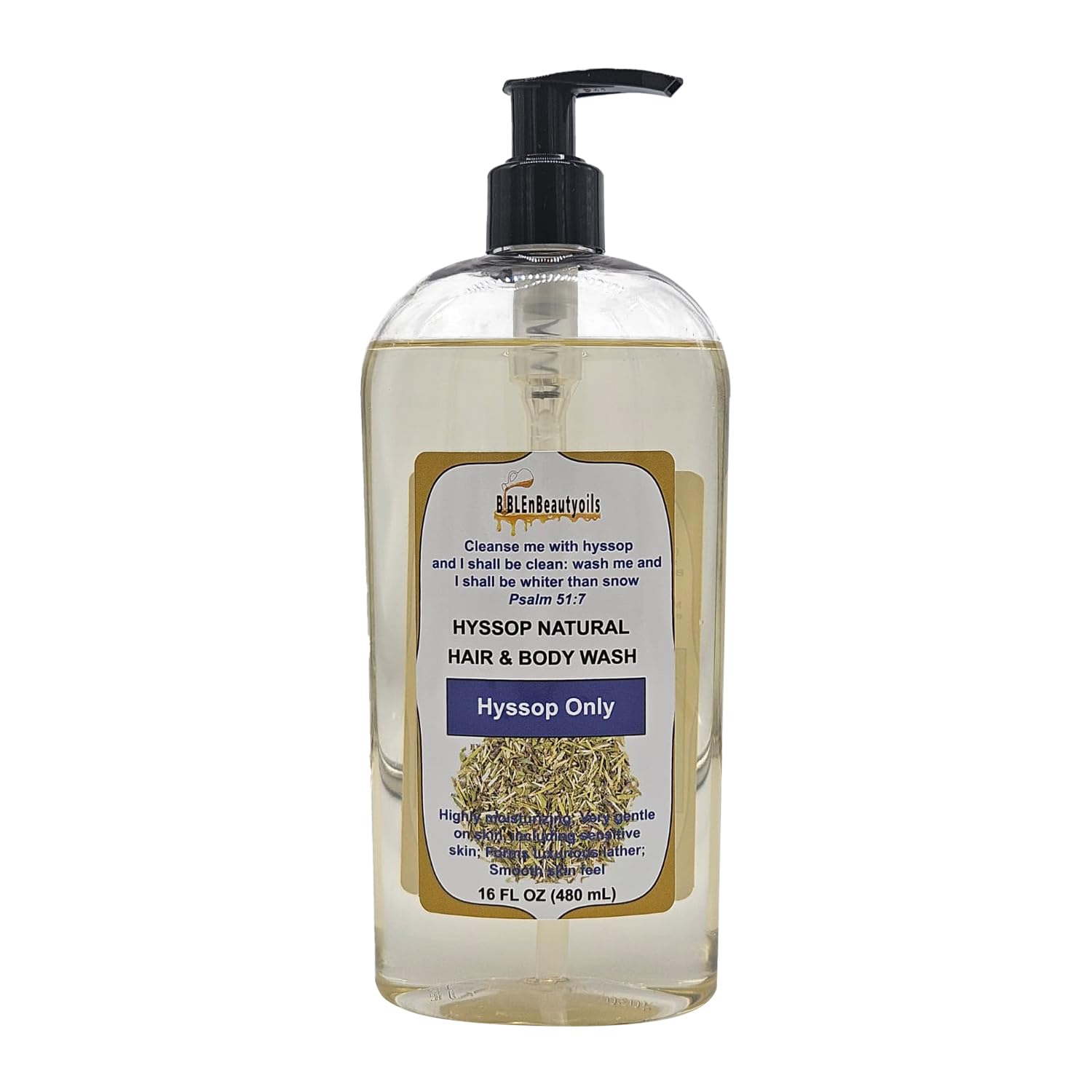 BIBLE N Beautyoils Cleanse Me With Hyssop – Organic Hyssop Hair & Body Wash