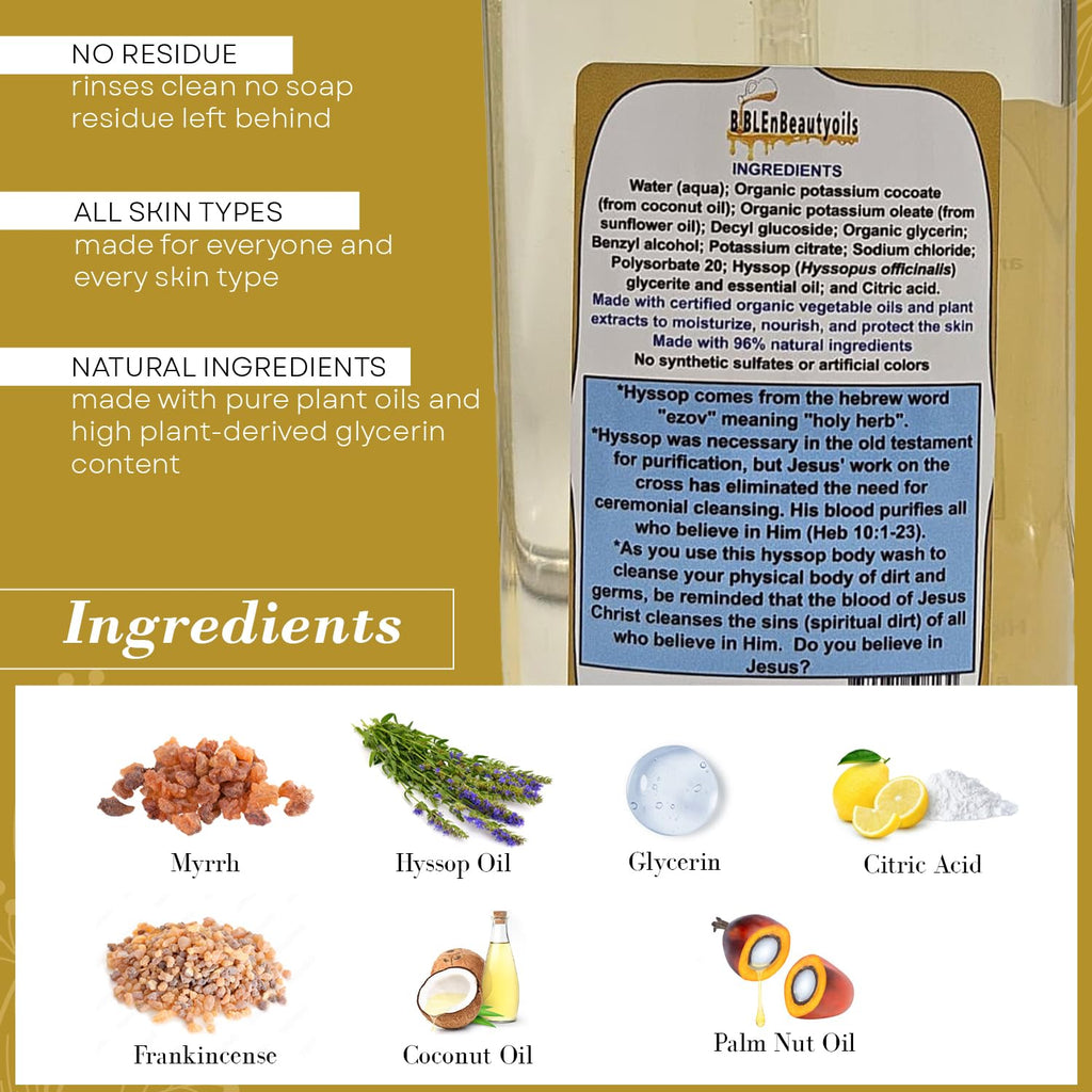 BIBLE N Beautyoils Hyssop Hair & Body Wash – Natural Cleanse