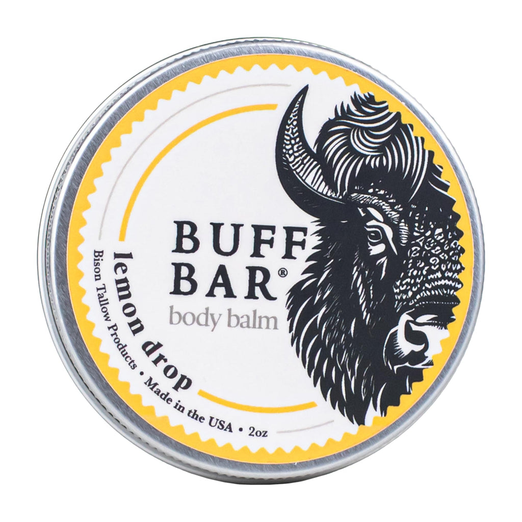 Big Crazy Buffalo Buff Bar Lemon Drop – Pure Bison Tallow Balm, Hydrating Body Butter