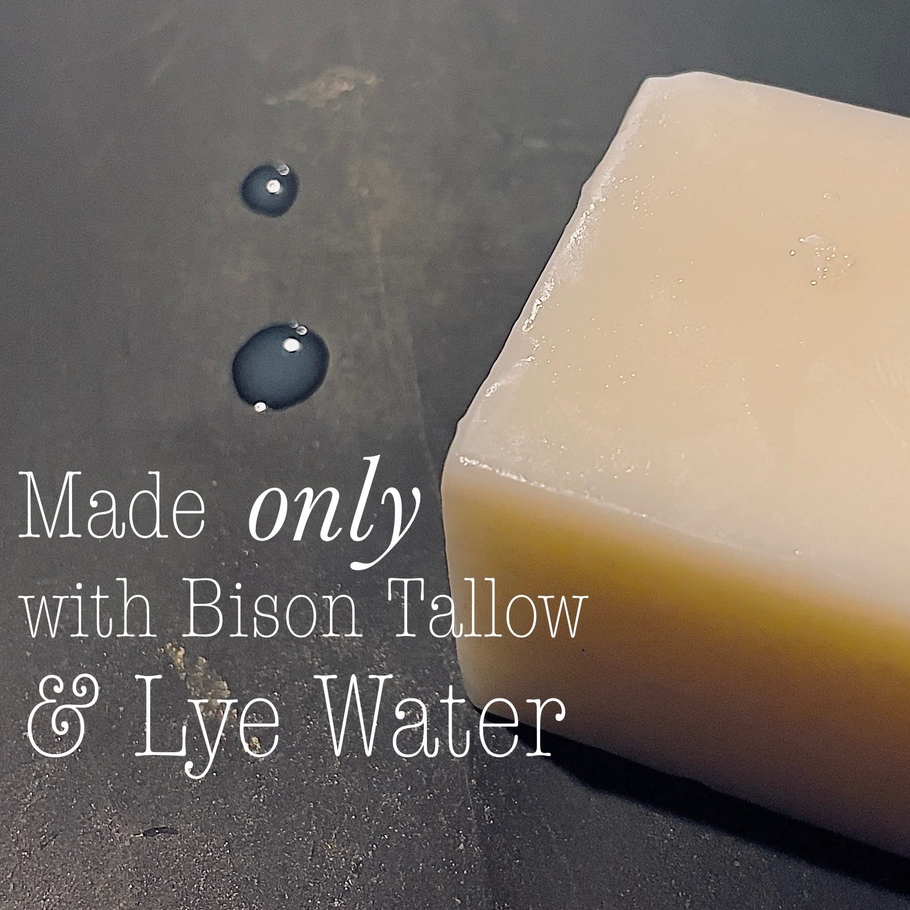 Big Crazy Buffalo BUFF BAR Bison Tallow Soap Bar (6 Pack, Unscented) – 2-Ingredient Moisturizing Soap for Face, Body & Shave