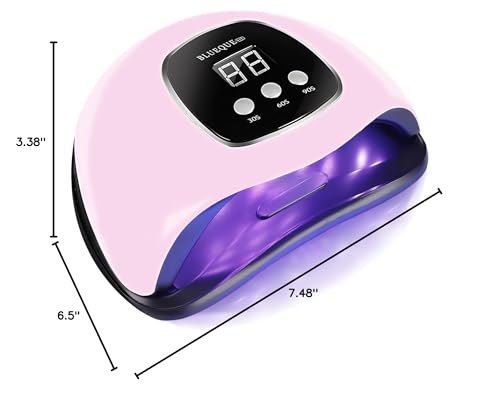 BIGBEAR UV Light for Nails – 48W LED Nail Lamp with Auto Sensor, 3 Timers, Portable