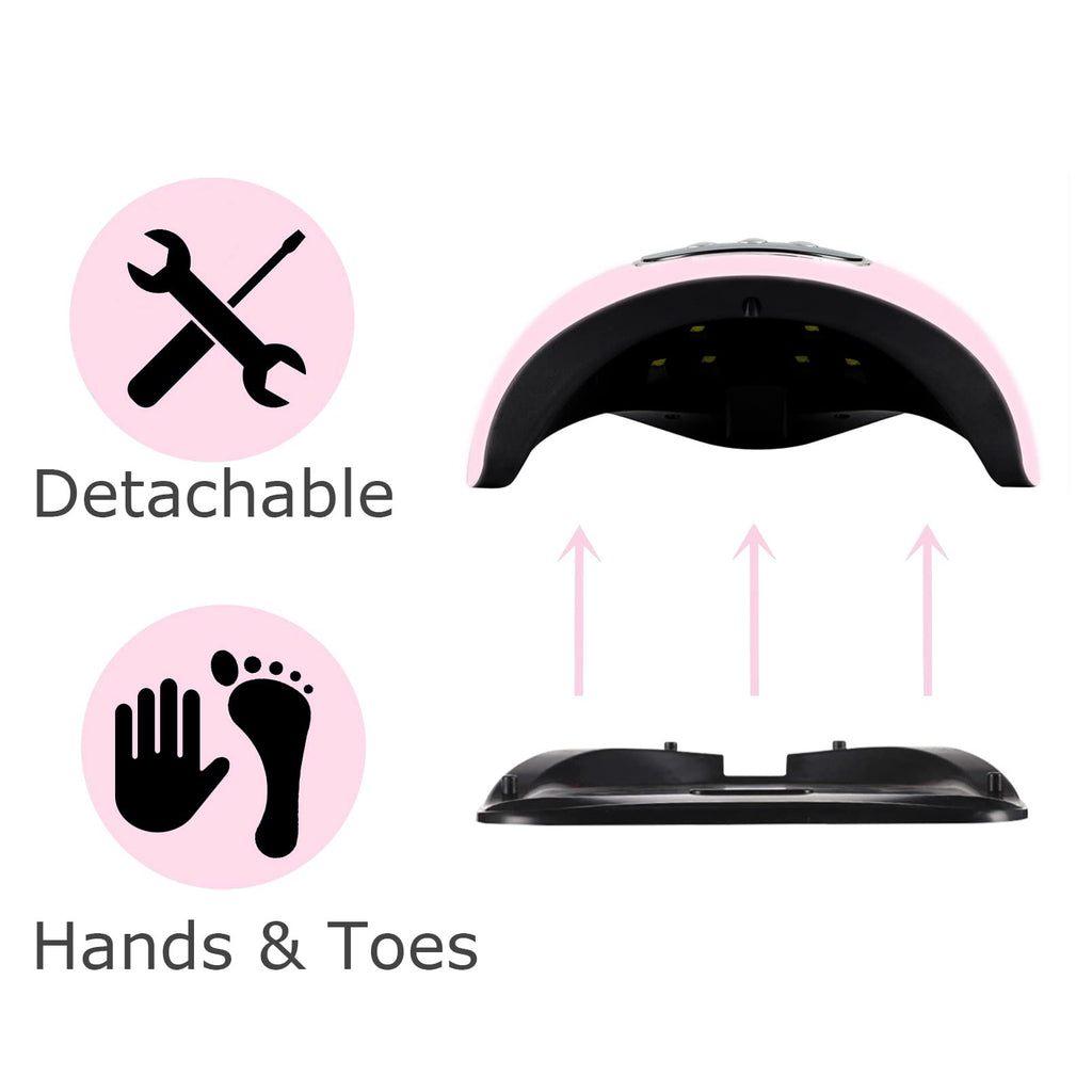 BIGBEAR UV Light for Nails – 48W LED Nail Lamp with Auto Sensor, 3 Timers, Portable