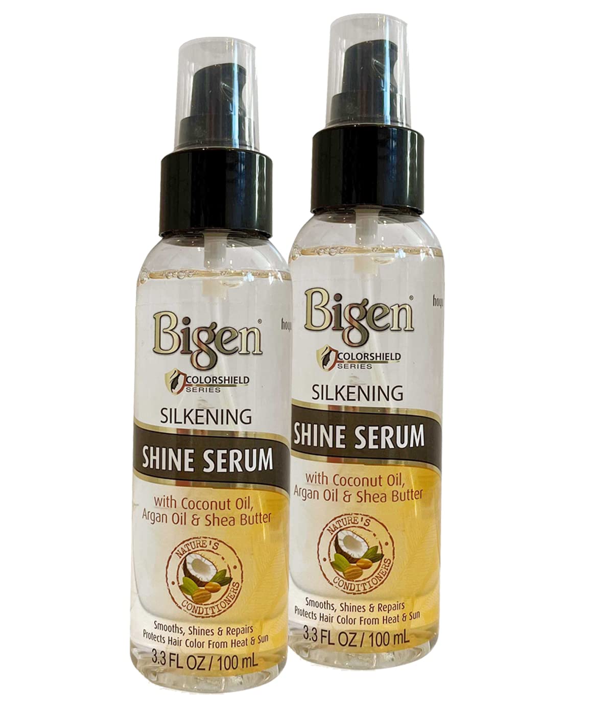 Bigen Silkening Shine Serum 3.3 oz - 2 Pack | Lightweight Hair Shine
