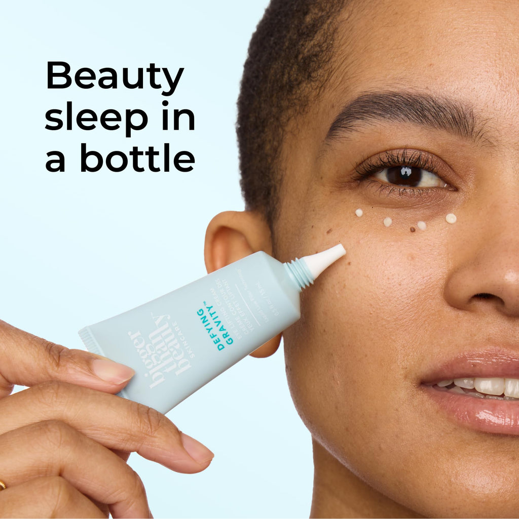 Bigger Than Beauty Skincare Defying Gravity Eye Lifting Cream – Plant-Based Retinol, Green Tea, Vegan & Cruelty-Free