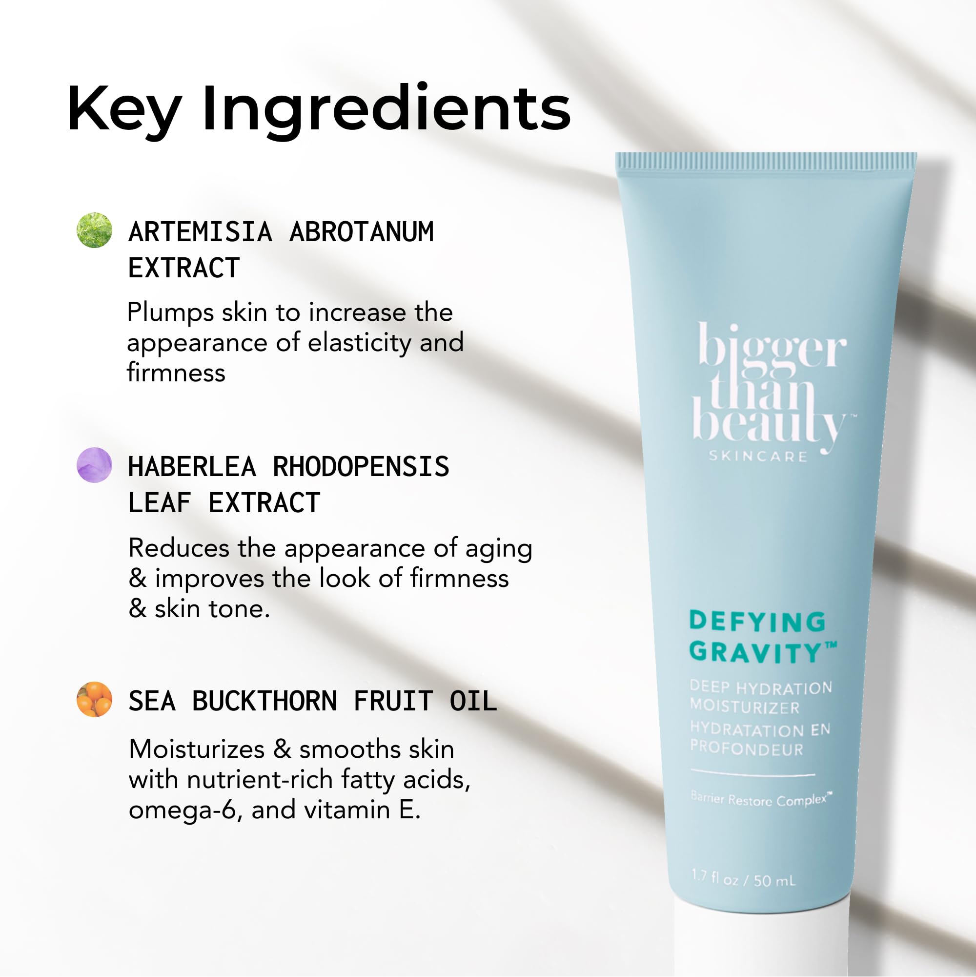 Bigger Than Beauty Skincare Defying Gravity Deep Hydration Gel Cream Moisturizer