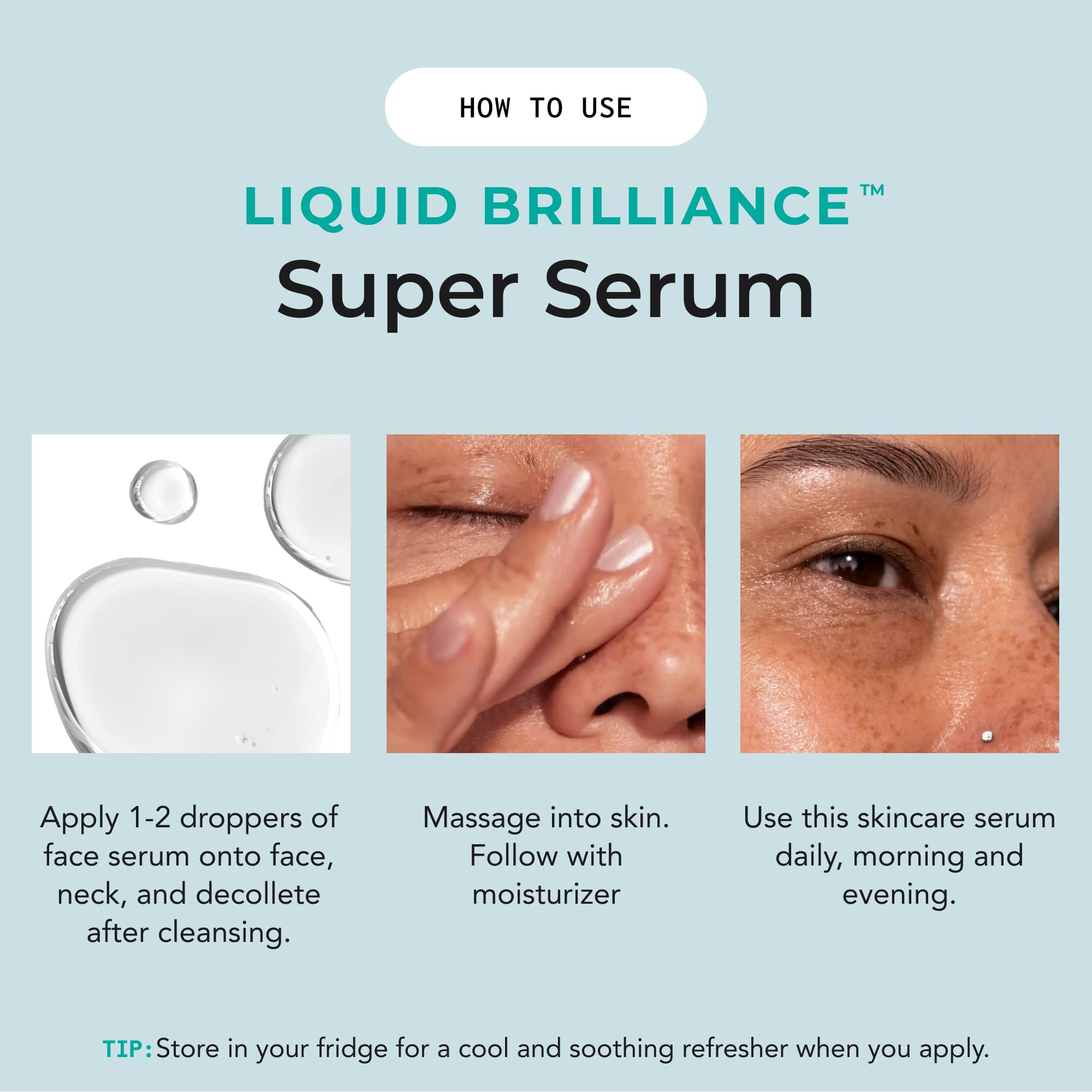 Bigger Than Beauty Liquid Brilliance Super Serum – Lightweight Hydration with Vitamin E & Amino Acids