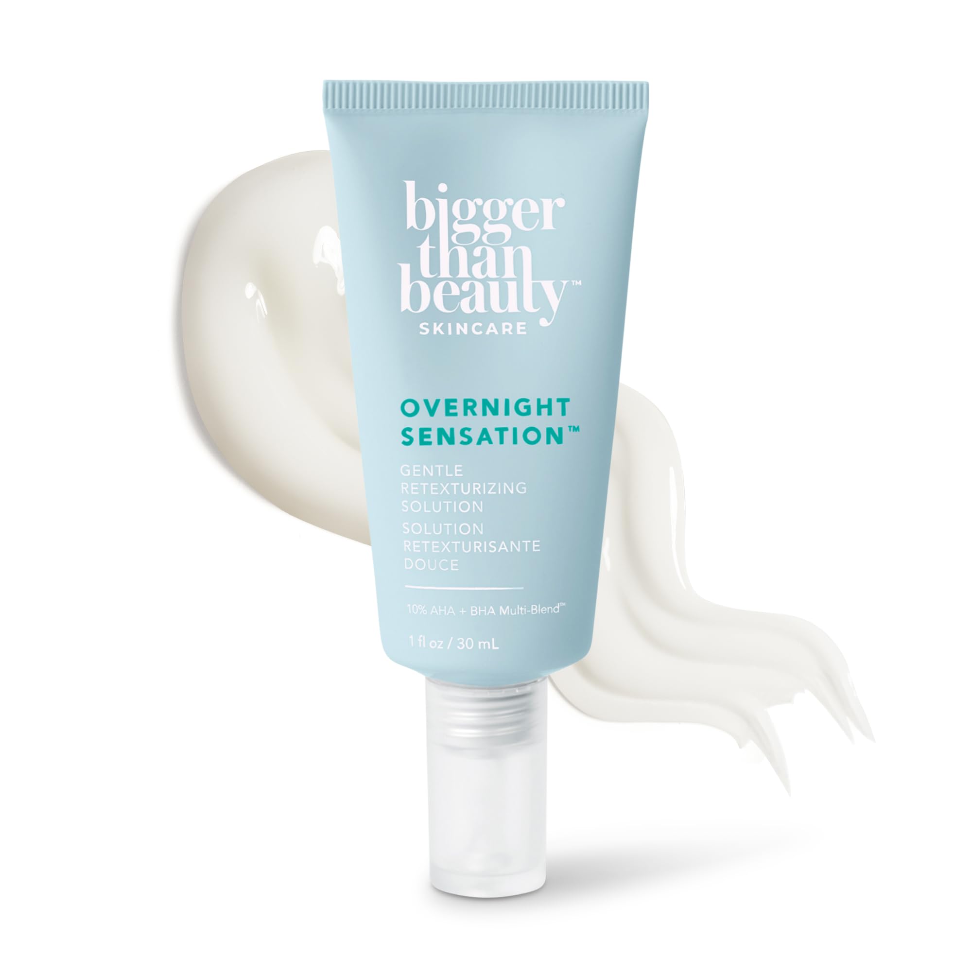 Bigger Than Beauty Skincare Overnight Sensation – Gentle Retexturizing Solution