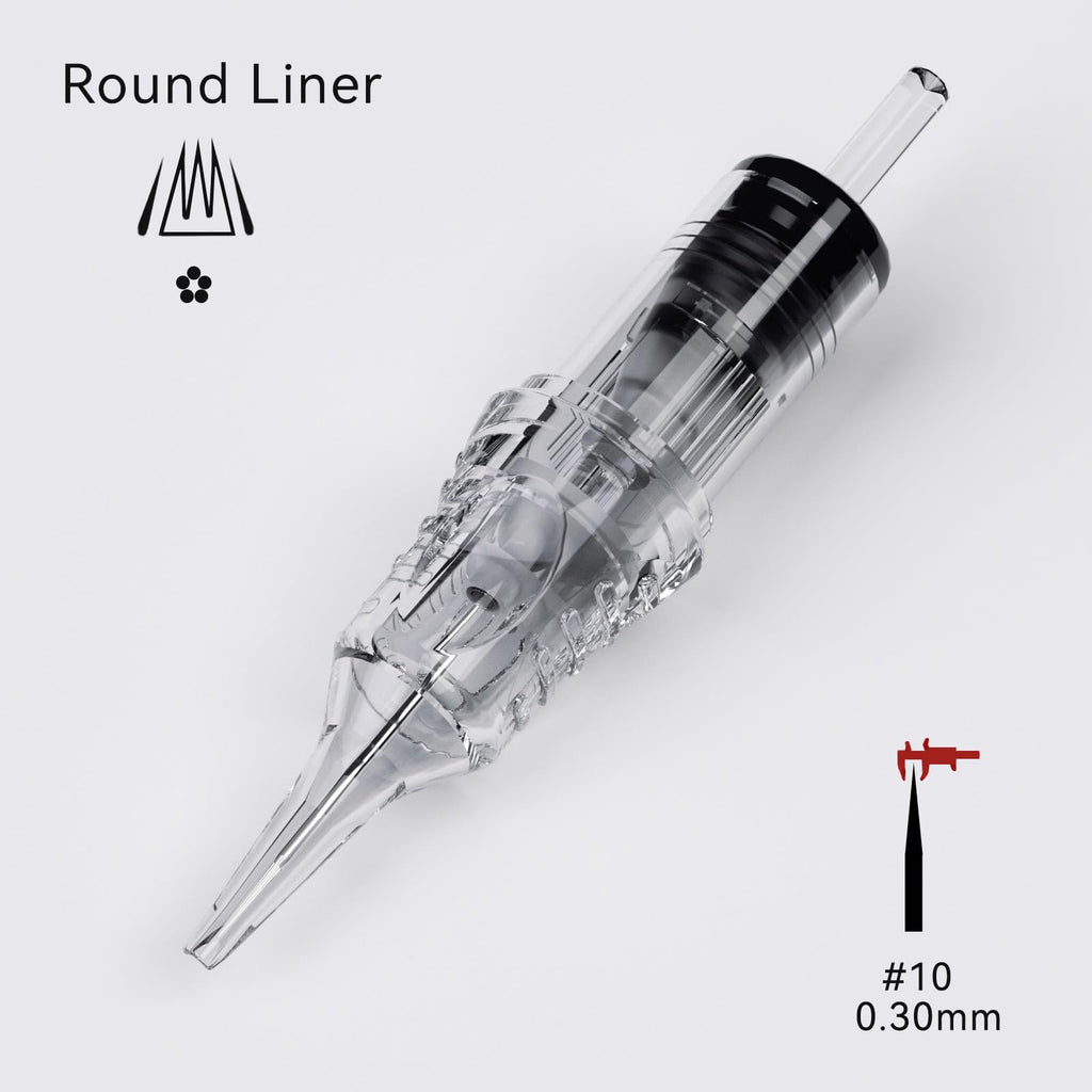 BIGWASP Classic 20Pcs 1009RL Tattoo Cartridges — 9RL Bugpin, Disposable, 9 Round Liner for Tattoo Machines