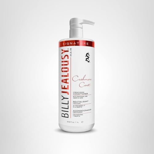 Billy Jealousy Cashmere Coat Hair Conditioner – Strengthening & Hydrating Peppermint Formula, 33.8 fl oz