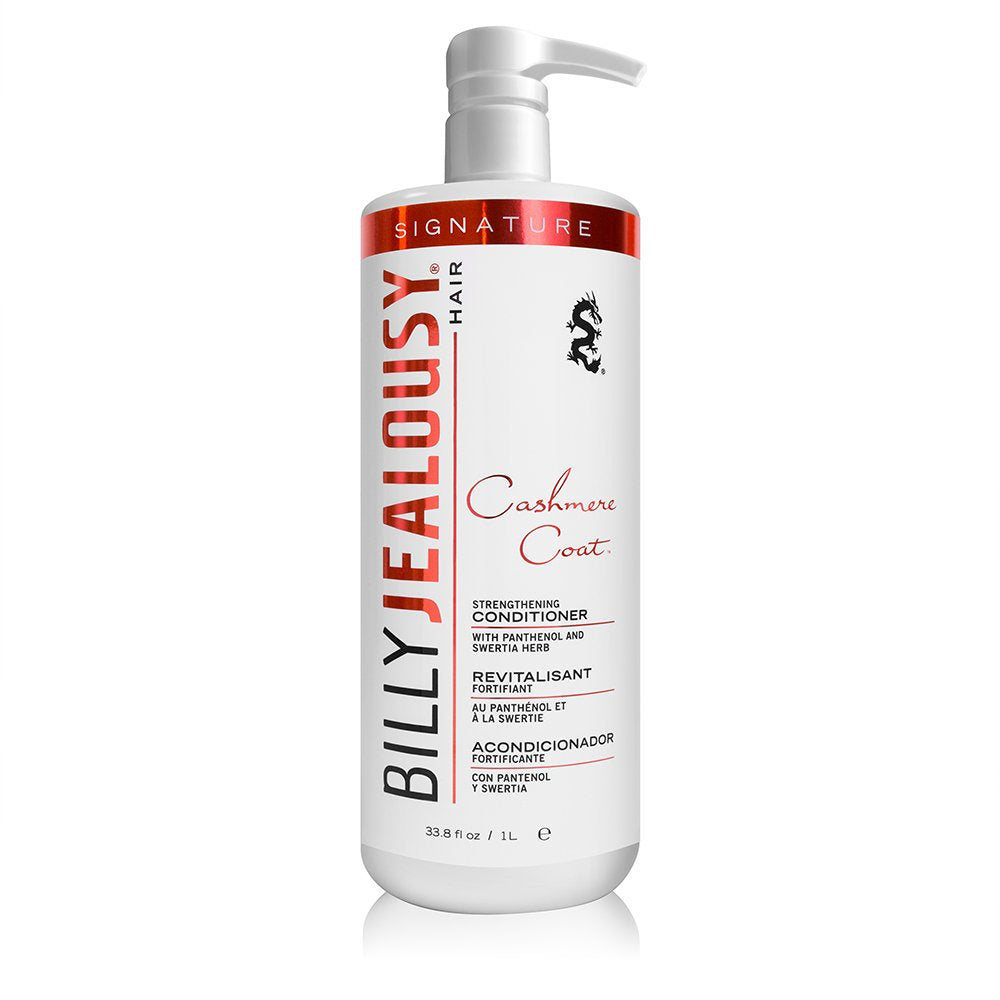 Billy Jealousy Cashmere Coat Hair Conditioner – Strengthening & Hydrating Peppermint Formula, 33.8 fl oz