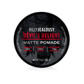 Billy Jealousy Devil's Delight Matte Pomade for Men – Strong Hold, Water-Based, Black Pepper Sandalwood, 3 oz