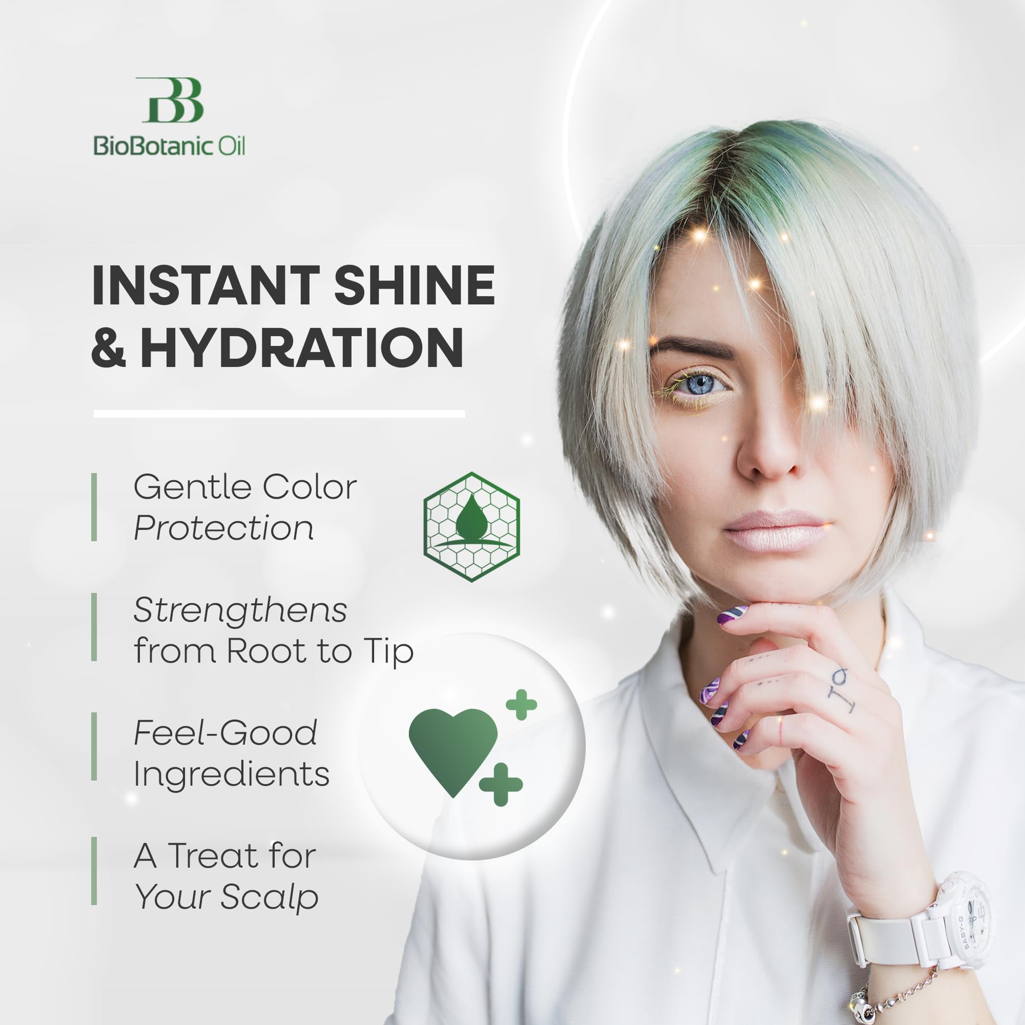 Bio Botanic Oil Range: Moisturizing Shampoo for Color-Treated & Dry Hair (SLS/SLES-Free)