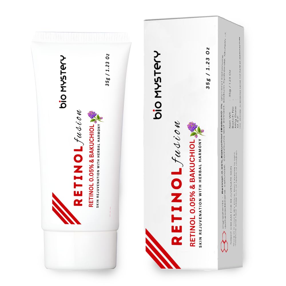Bio Mystery Retinol 0.05% Fusion Cream with Bakuchiol – Gentle Anti-Aging for Sensitive Skin – 40g / 1.41 oz